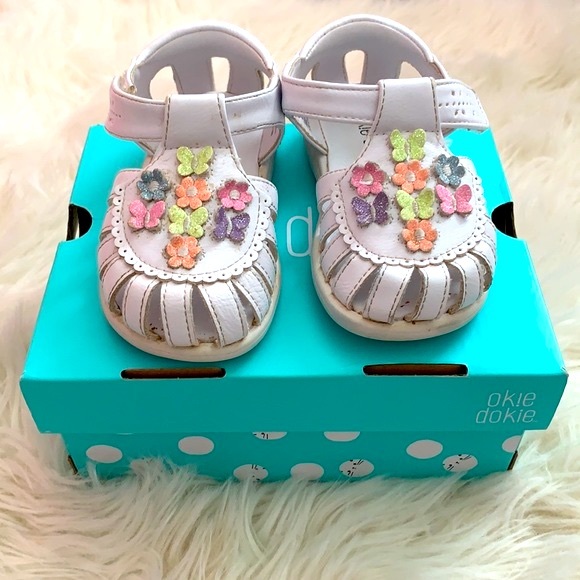 Okie Dokie Toddler Girls Madison Strap Sandals 5m - Picture 10 of 12